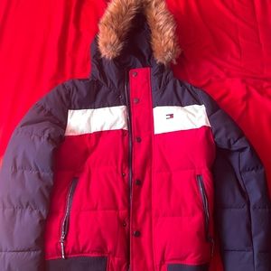 Tommy Hilfiger Men's Arctic Cloth Quilted Snorkel Bomber Jacket